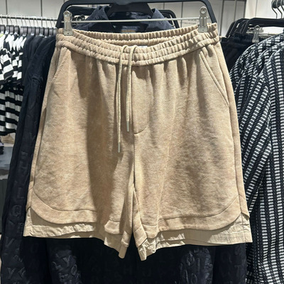WLJZWFJTUR男装假两件短裤五分裤