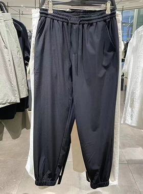 WLJZWFJTUR男装2025夏季时尚休闲百搭松紧腰薄款束脚裤UMF632029