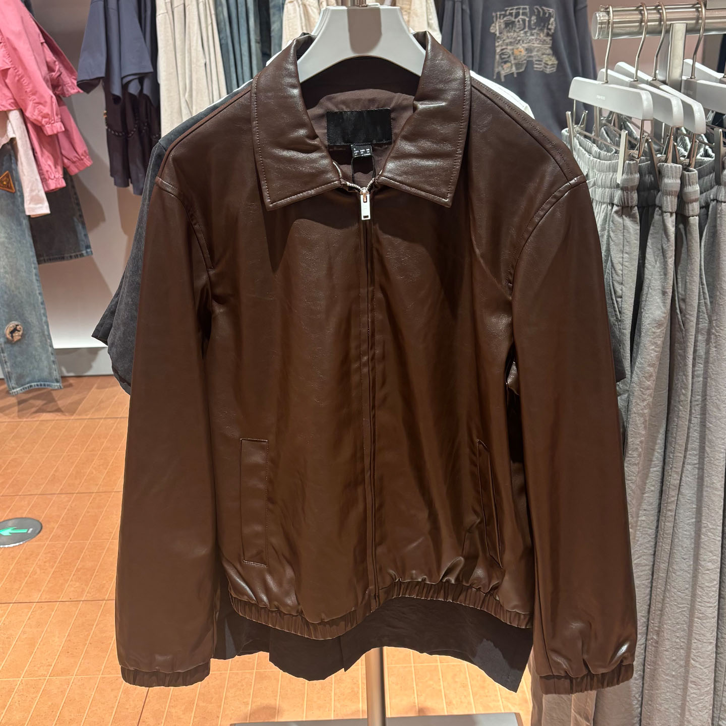 WLJZWFJTUR机车PU皮夹克男秋季