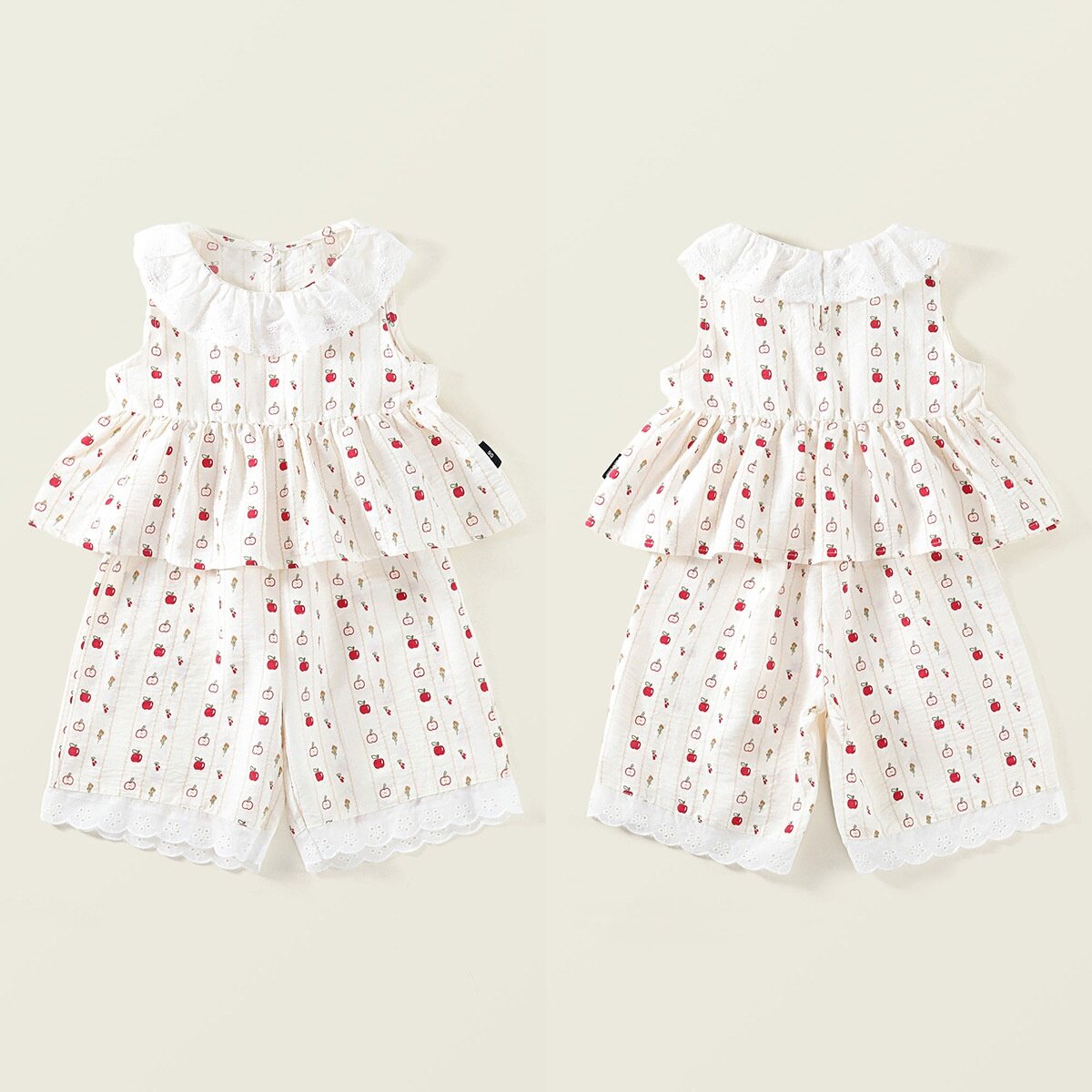 2026年夏季新品女童薄款无袖背心上衣阔腿长裤两件套宝宝凉爽套装