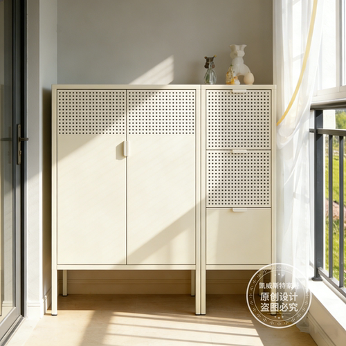 简约现代钢制阳台柜防晒防水