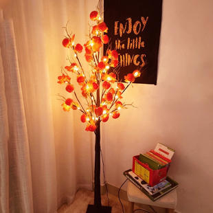 柿柿如意太阳能柿子灯新款 户外防水灯火小院春节柿子树