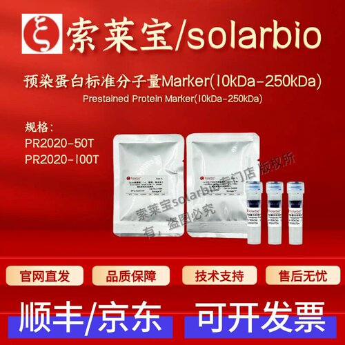 索莱宝solarbio 预染蛋白标准分子量Marker(10kDa-250kDa) PR2020