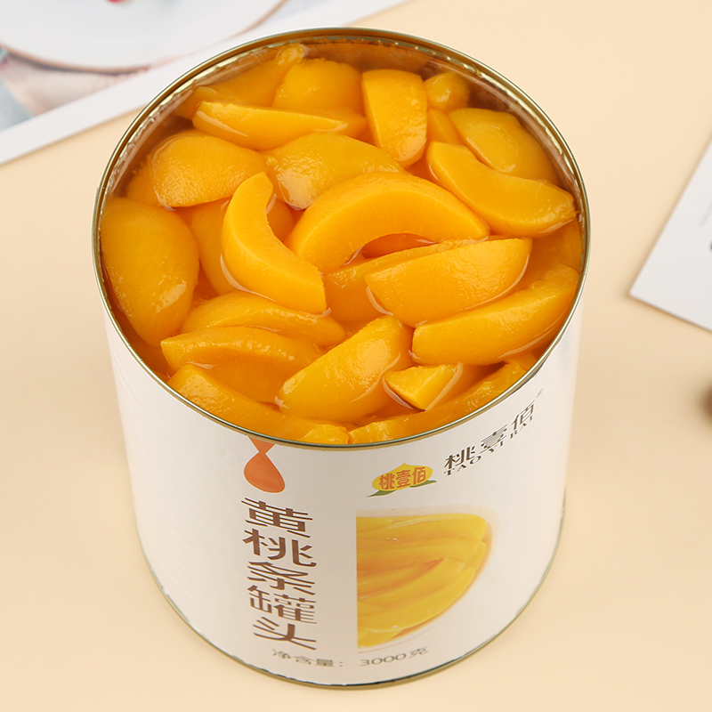 黄桃罐头3公斤大罐装新鲜日期