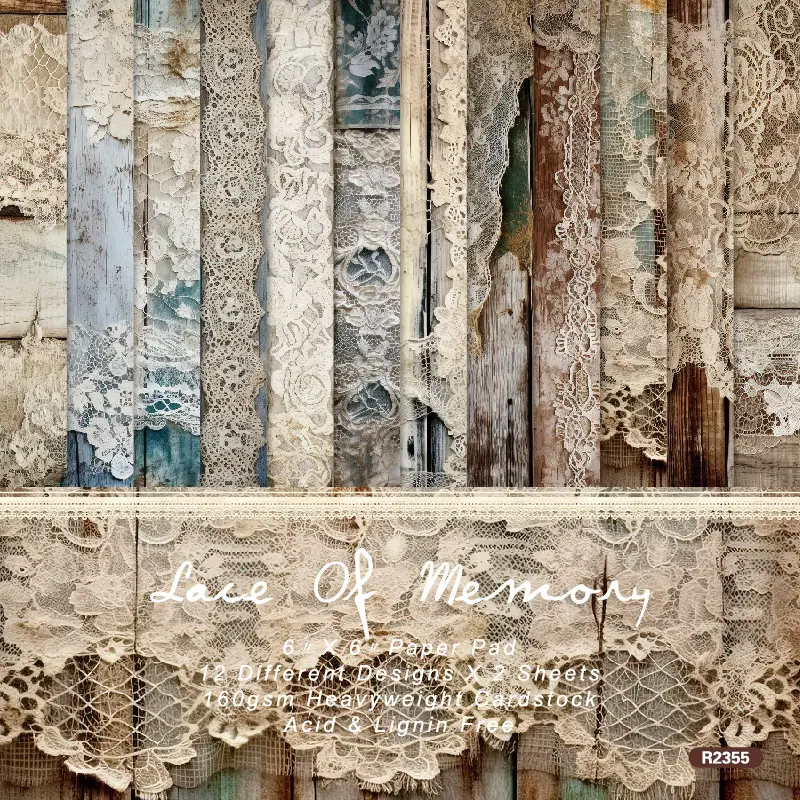 15cm复古蕾丝素材纸做旧diy手帐装饰拼贴艺术手帐巴洛克背景纸