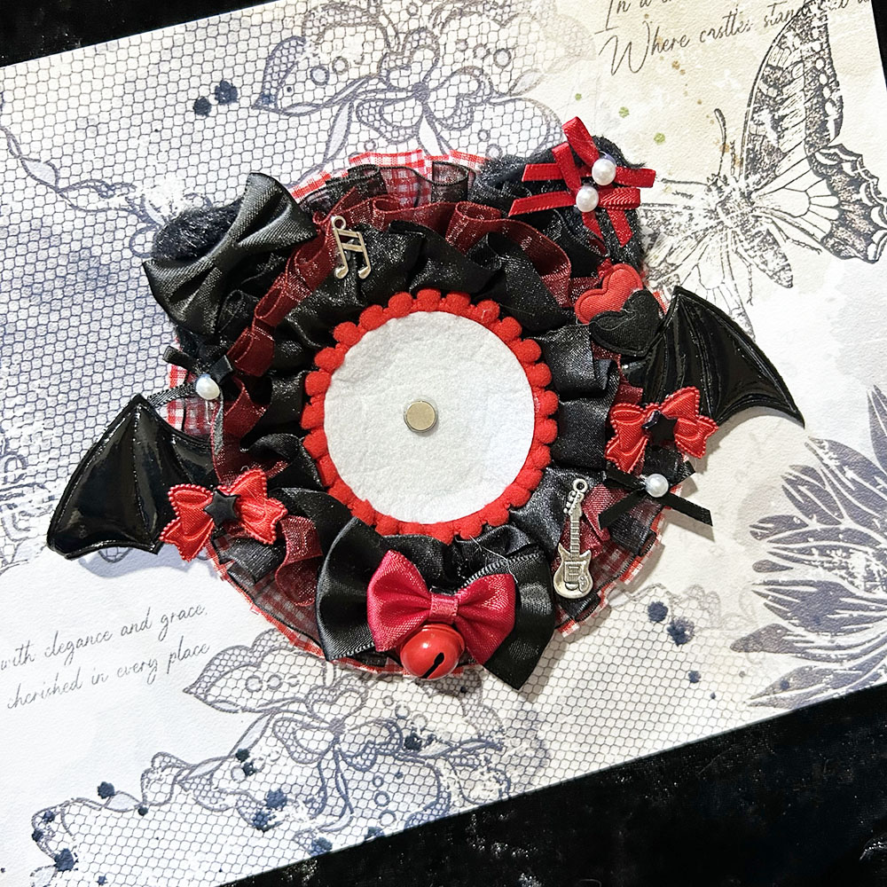 万圣节礼物小恶魔吧唧托diy手作二次元周边谷美痛包小食量徽章托