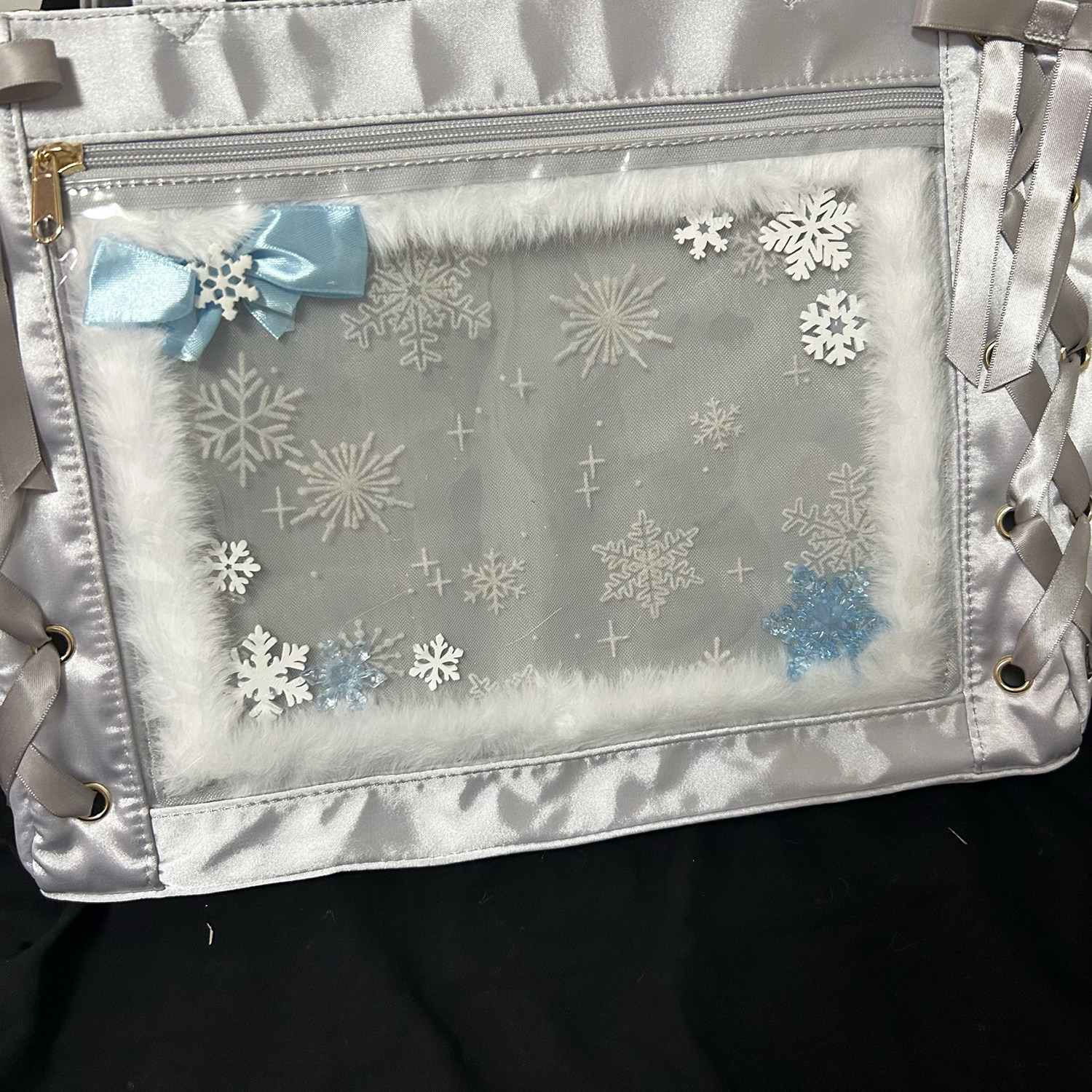 现货成品毛绒痛板冬日diy装饰痛包配件谷美雪花成品痛板透明痛板,模玩/动漫/周边/娃圈三坑/桌游,谷美,淘宝优惠券,粉丝福利购,淘宝优惠卷