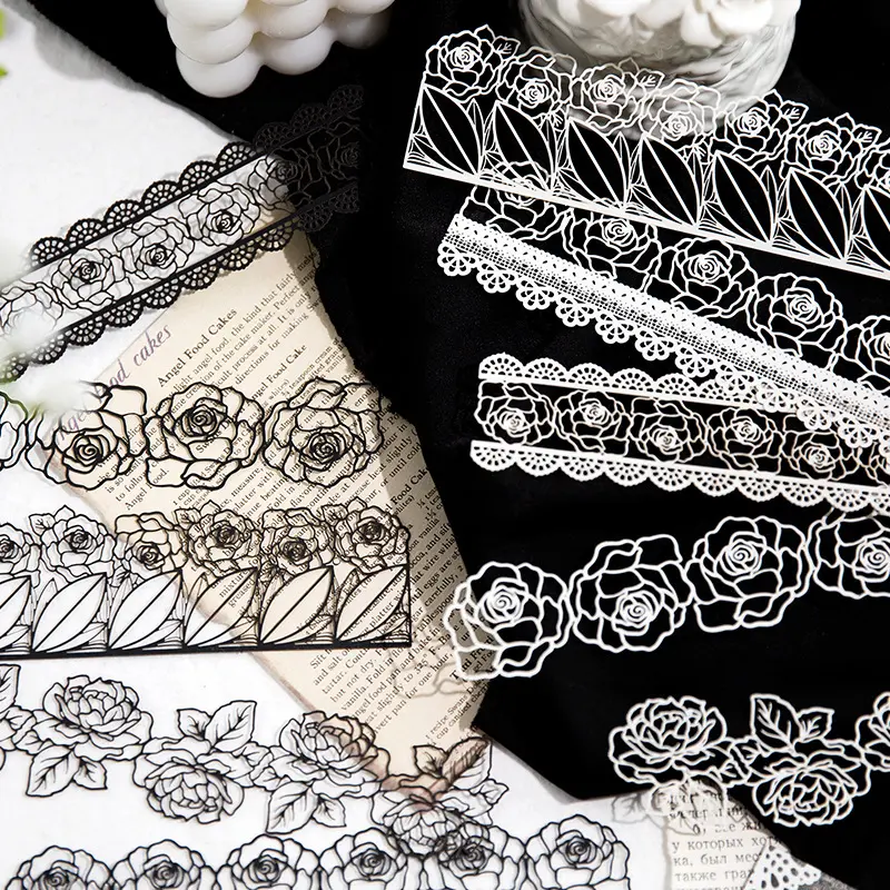 镂空蕾丝手账素材纸相框