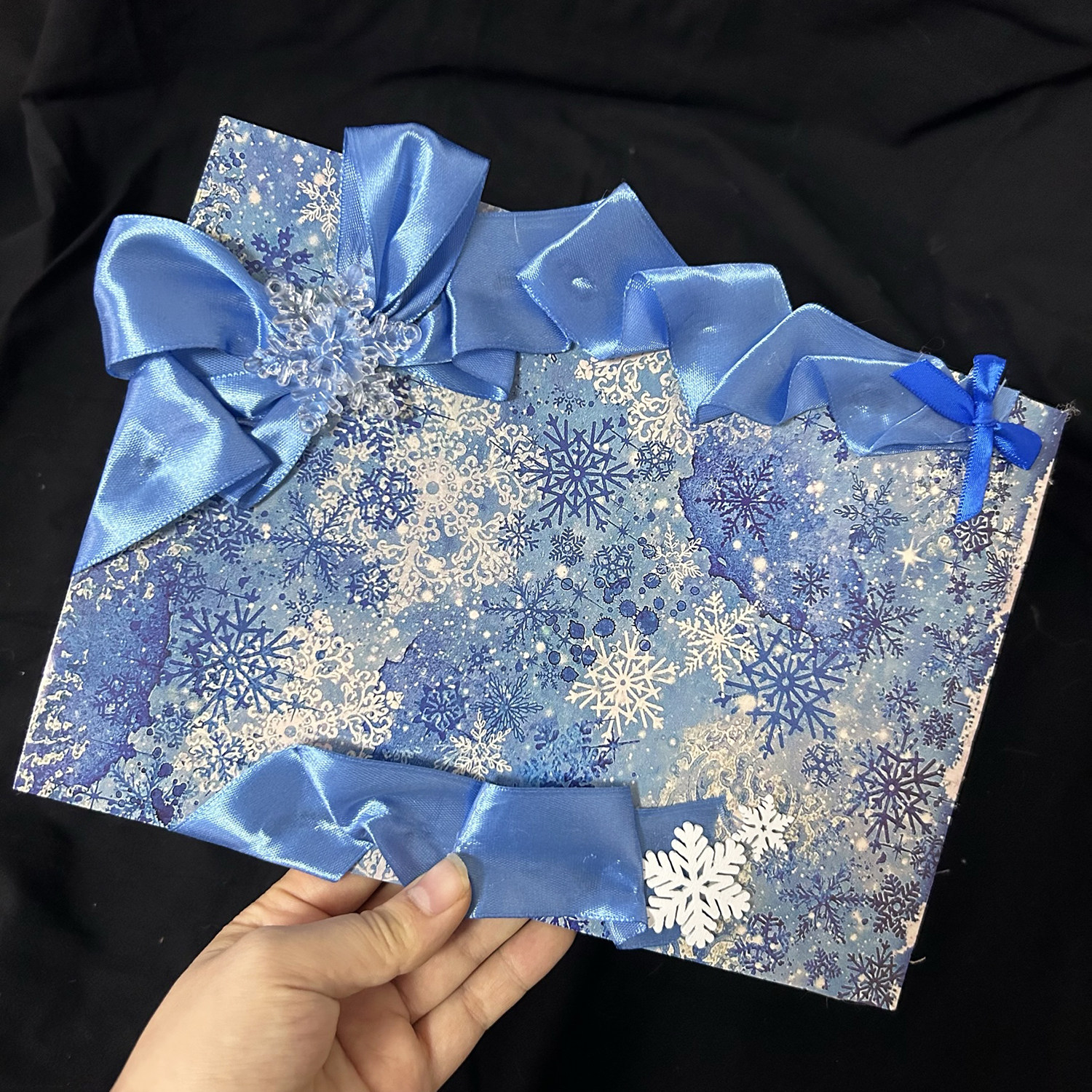 白菜价现货成品雪花扎包背景痛板冬日diy痛包蓝白雪花成品痛板,模玩/动漫/周边/娃圈三坑/桌游,谷美,淘宝优惠券,粉丝福利购,淘宝优惠卷