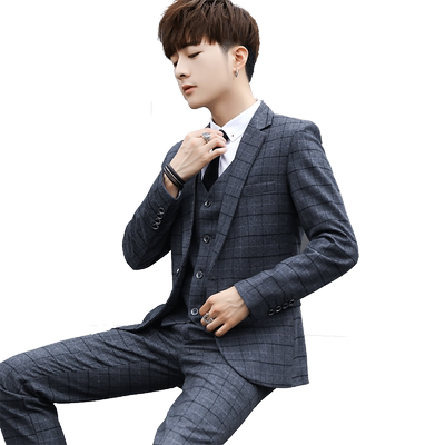 休闲西服套装爱特巴利修身修身