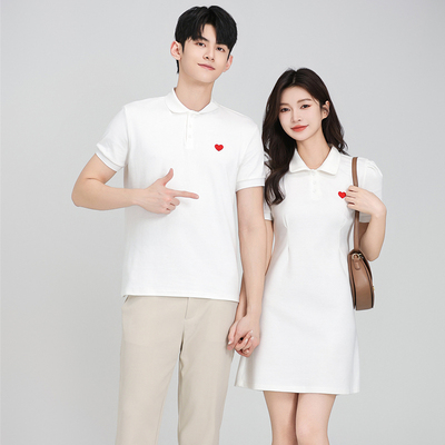 polo衫连衣裙情侣登记领证衣服