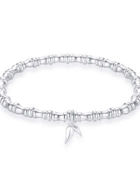 9999纯银竹节手链ins小众