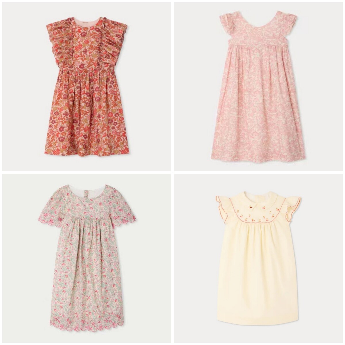 BP新款夏季liberty碎花女童连衣裙生日礼服 - 实物图