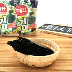 韩国进口 海牌海苔原味即食海苔烤紫菜休闲零食16g