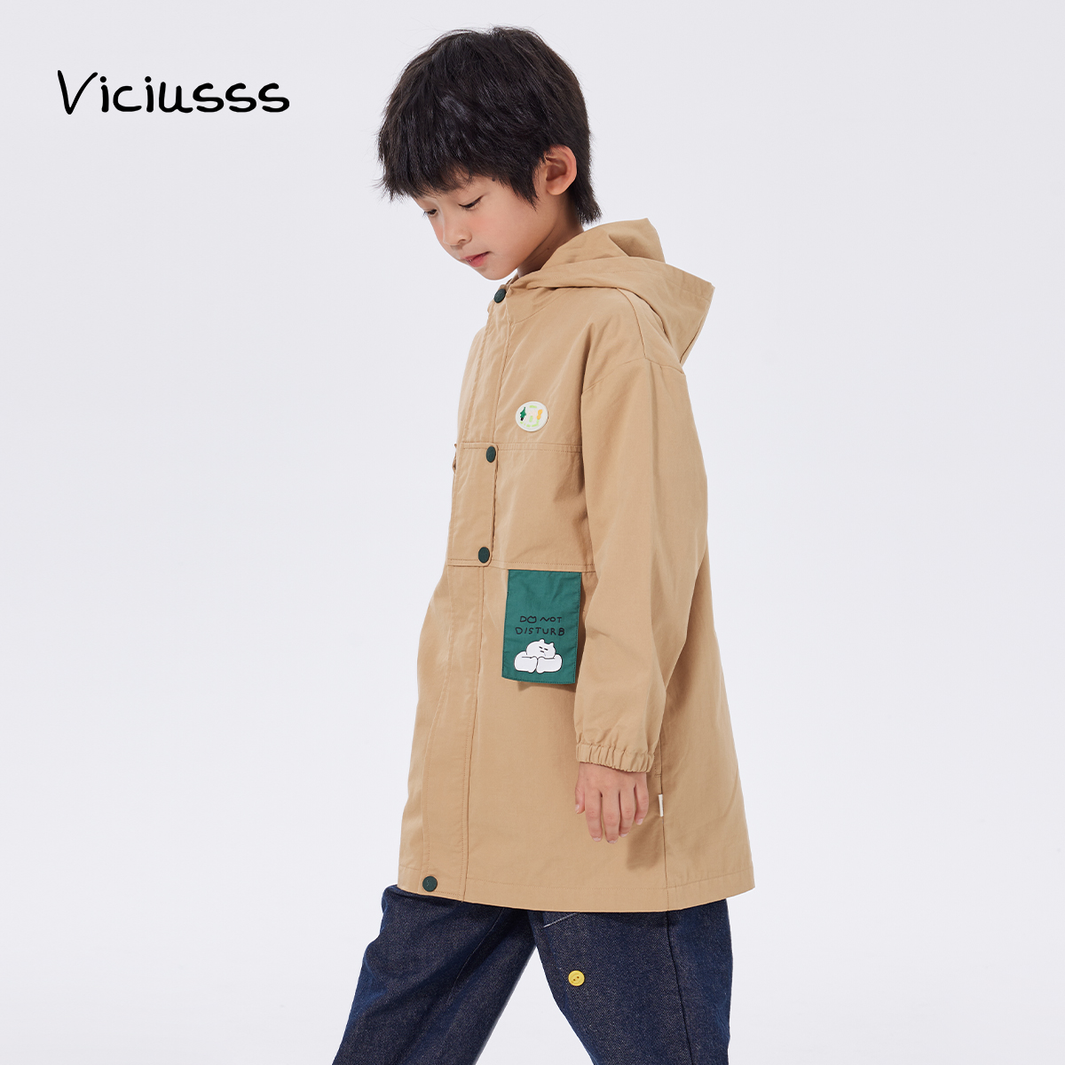 viciusss丸社童装男童风衣外套秋