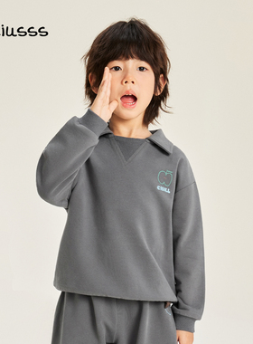 viciusss丸社童装男童卫衣秋2025新款流行爆款小男孩炸街痞帅上衣