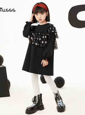 viciusss丸社女童连衣裙2025新款秋装儿童公主裙女孩生日礼服