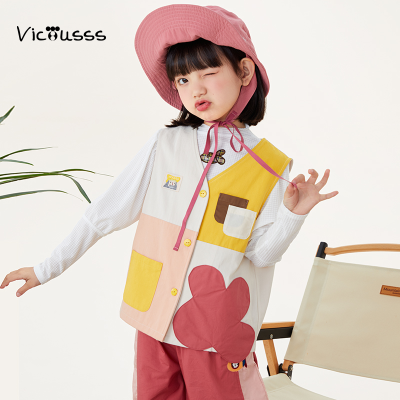 viciusss童装女童甜美马甲