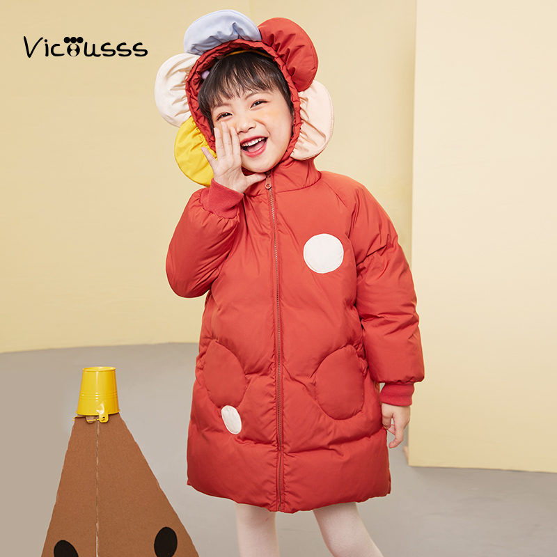Viciusss女童羽绒服冬季