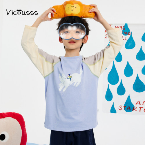 viciusss男童长袖T恤春秋内搭薄