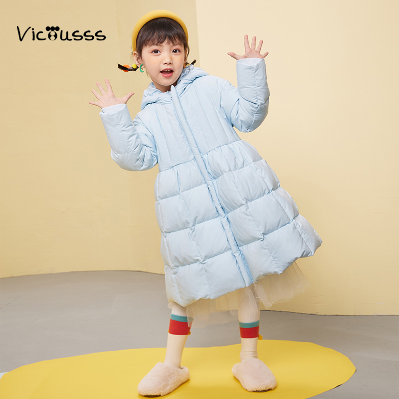 Viciusss女童羽绒服冬季加厚保暖