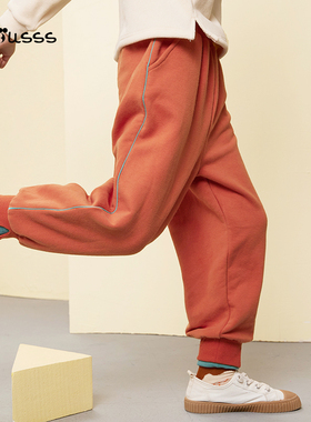 Viciusss男童休闲裤子加厚秋冬季新款儿童束腿长裤洋气百搭运动裤