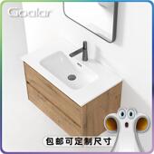 高拉 家用洗漱高压一体成型洗手盆台上盆陶瓷一体盆单盆 Goalar