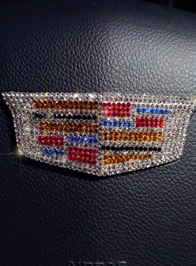 镶钻凯迪拉克ATSLXT5CT6XTSXT4CT4CT5CT6 汽车标装饰改装钻石车贴