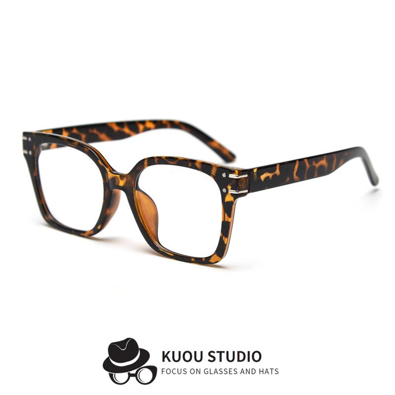 款欧美大框TR90近视眼镜框男女文艺复古平光镜架可配度数