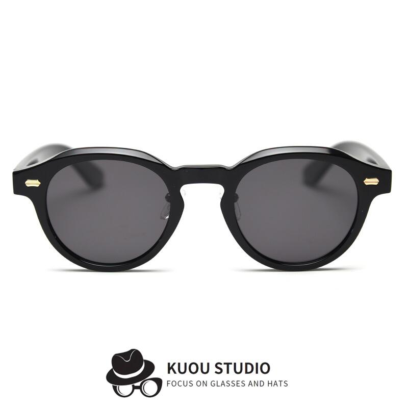 新款潮个性经典复古偏光太阳眼镜时尚男女网红街拍柳钉墨镜