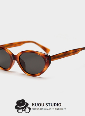 新款韩版偏光太阳眼镜男女网红素颜街拍复古板材脚墨镜