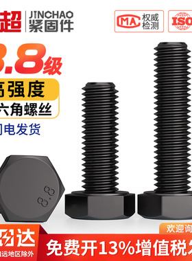 8.8级高强度外六角螺丝螺栓加长螺丝钉M3M4M5M6M8M10M12M16M20M24