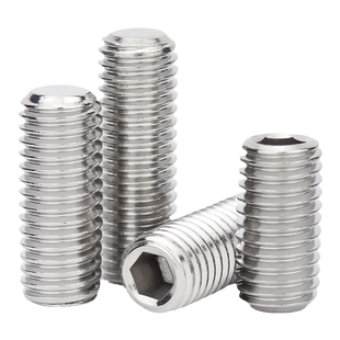 金超304不锈钢平端紧定螺钉12.9无头机米内六角螺丝顶丝M2M3M4-M8