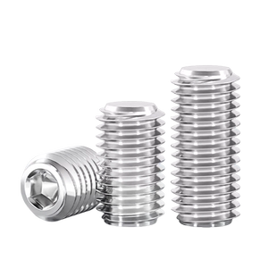 304不锈钢内六角螺丝钉平端紧定无头机米顶丝止付M3M4M5M6M8M10mm