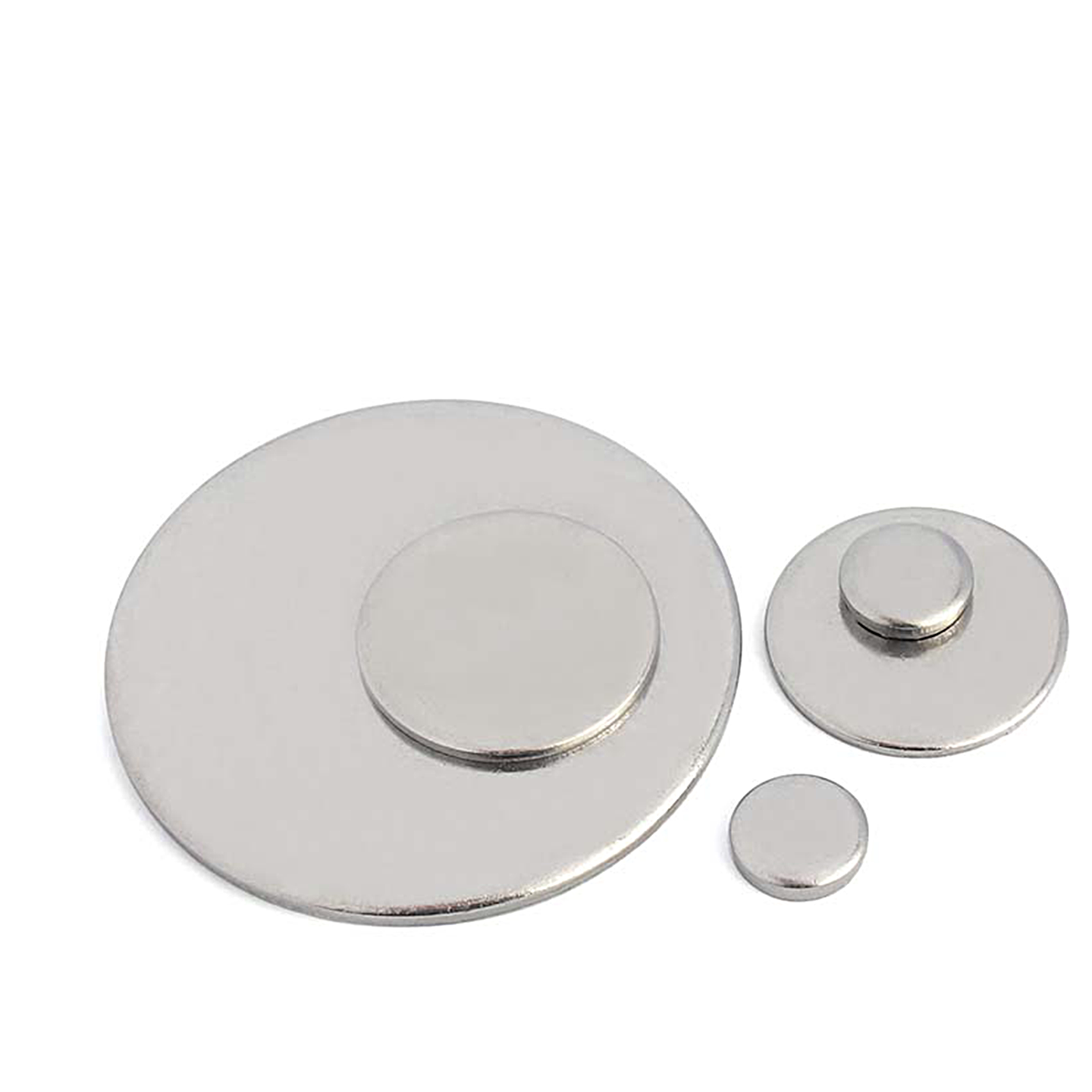 金超304不锈钢实心圆片平垫片无孔圆铁片金属实心封管堵头片圆盘