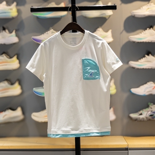 李宁T恤男大童2026夏季新款亲肤沁凉圆领青少年短袖文化衫YHSW027