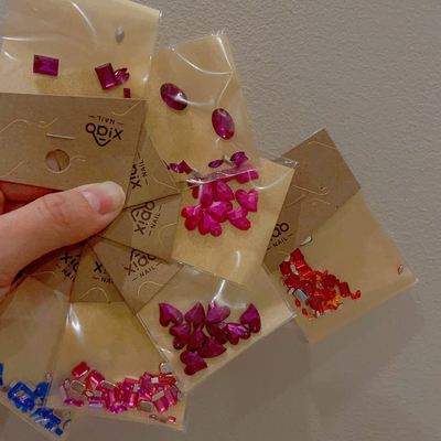 XIAOANAIL美甲饰品爱心钻