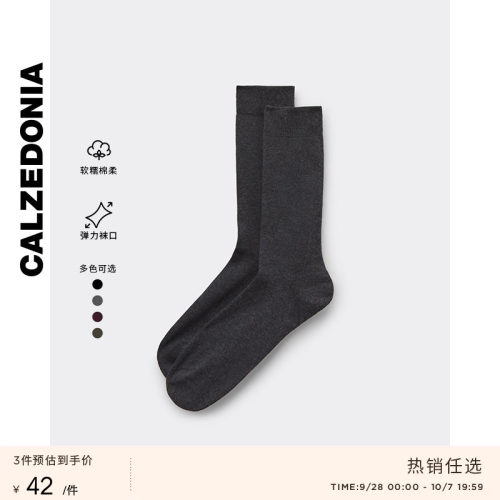 CALZEDONIA2简约棉质纯色短袜
