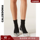 CALZEDONIA卡泽意袜秋冬女时尚 含羊绒纯色可调节中筒短袜DC0099A