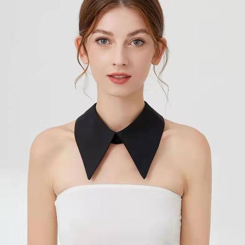 假领子女假领莎桐曼弹力布