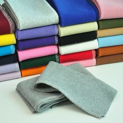 2x2针织螺纹卫衣夹克下摆底边