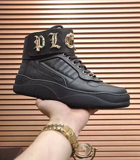 2025 Autumn/Winter New PP High Top Shoes for Men, Fashionable and Versatile, Explosive Street Trend, Leisure, Breathable, Leisure, Sports Board Shoes, Trendy