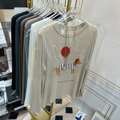 软糯圆领羊毛打底衫2025新款女士秋冬季修身爆款加绒加厚t恤内搭