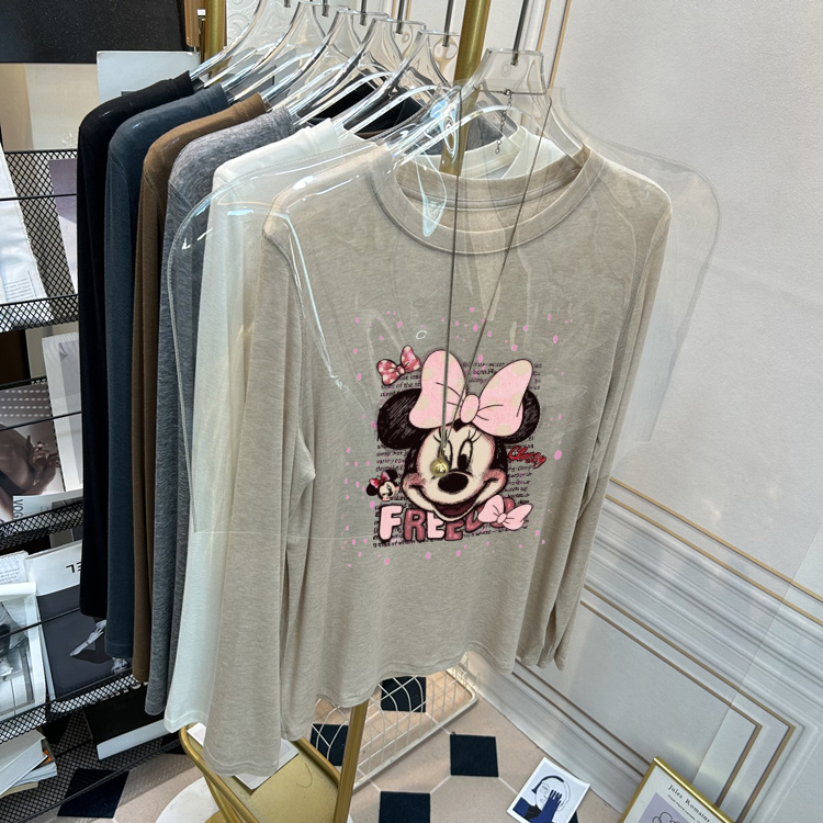 软糯圆领羊毛打底衫2025新款女士秋冬季修身爆款加绒加厚t恤内搭