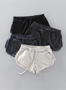 2026夏季外贸AA显瘦棉毛圈居家休闲运动短裤跑步热裤女大码裤子潮