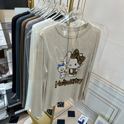 软糯圆领羊毛打底衫2025新款女士秋冬季修身爆款加绒加厚t恤内搭