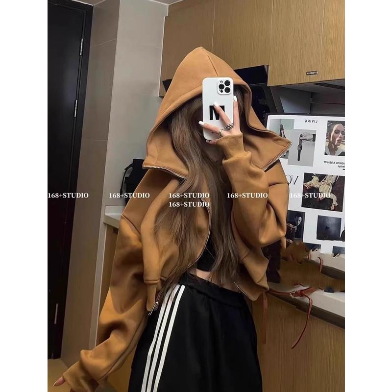 短款卫衣外套女秋季新款宽松开衫