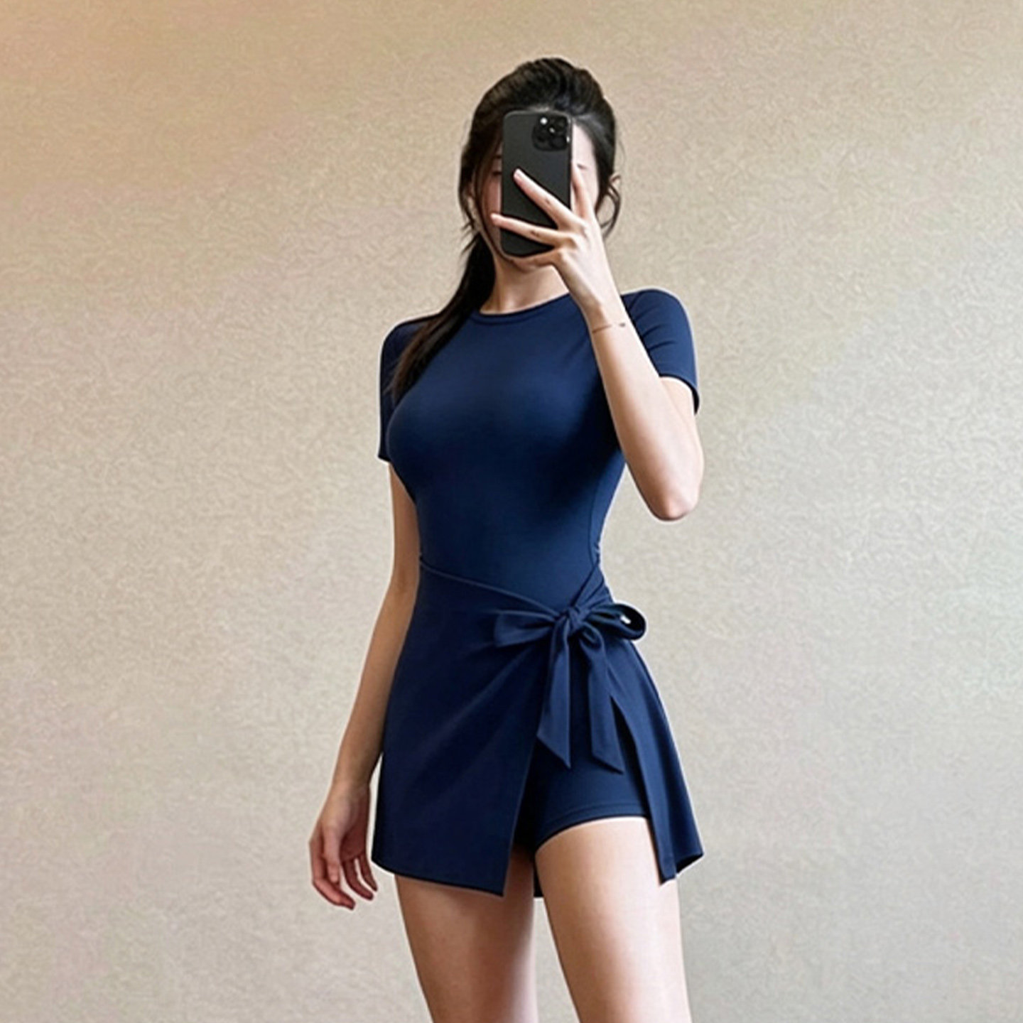 欧美性感瑜伽连体衣女修身显瘦运动网球裙绝美普拉提训练健身服秋图片