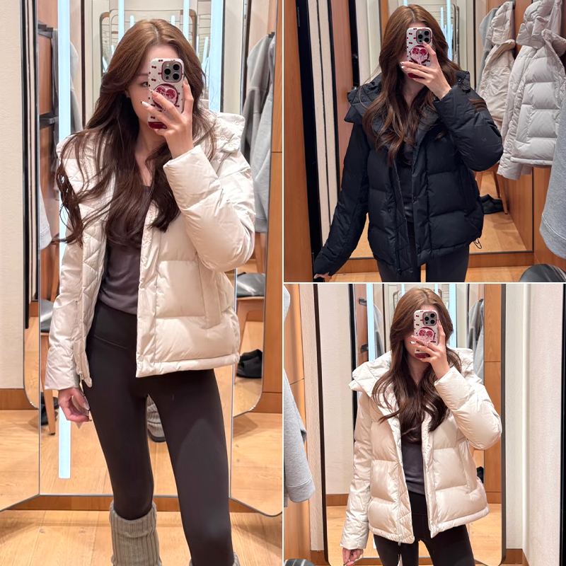 黑色短款立领棉服保暖跑步健身运动外套简约训练瑜伽服秋冬新款