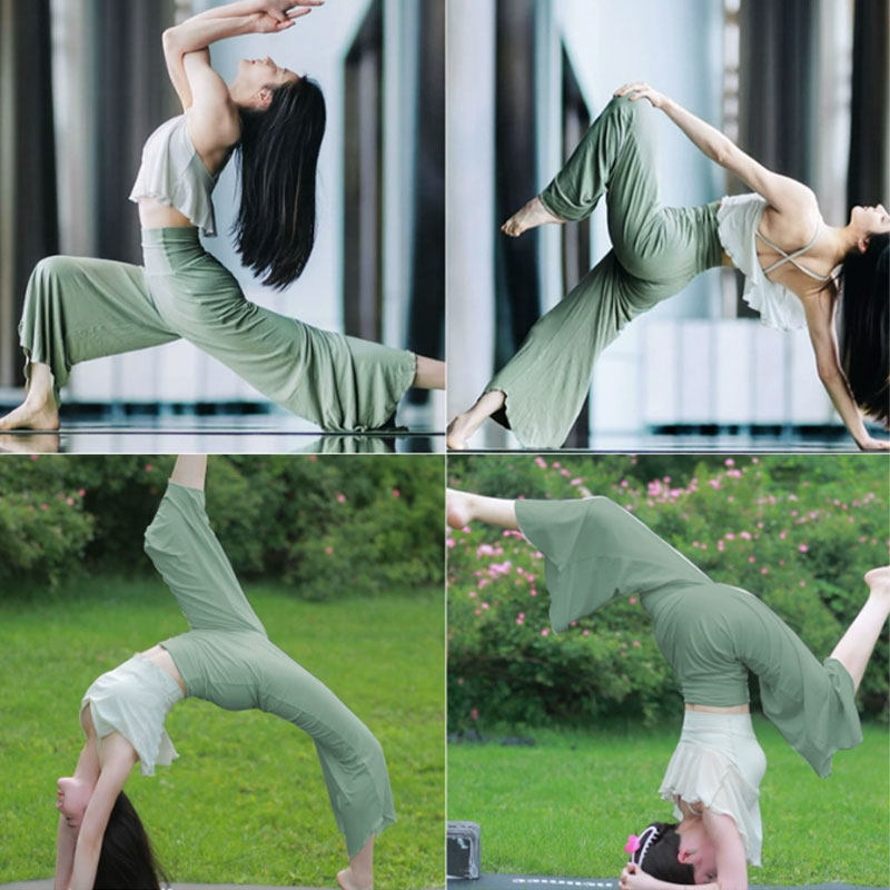 高腰绿色休闲宽松内观流瑜伽裤女户外运动裤普拉提训练健身裤秋季,运动服/休闲服装,运动中长裤／短裤,淘宝优惠券,粉丝福利购,淘宝优惠卷